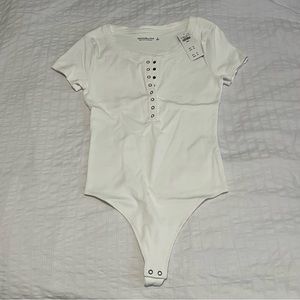 Abercrombie & Fitch White Bodysuit